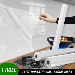 Transparent Wall Protection Film, Static Adhesive Removable Contact Paper, Kitchen Office Dust Sticker, Chair Back Wallpaper Protector