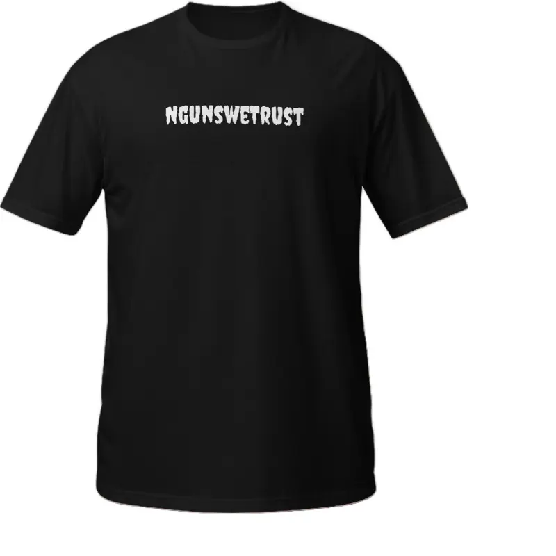 NGUNSWETRUST Men's Black T-Shirt - Comfortable Fit, Casual Style, Perfect for Everyday Wear Tshirt