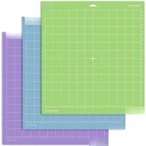 Mat for Cricut Maker/Explore Air 2/Air/One(12x12 Inch, StandardGrip, LightGrip, StrongGrip) Multiple Adhesive Sticky Quilting Cricket  Mats Replacement Accessories for Cricut