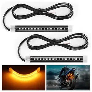Nilight 5 Inch 15Leds Amber Light Strip 2PCS