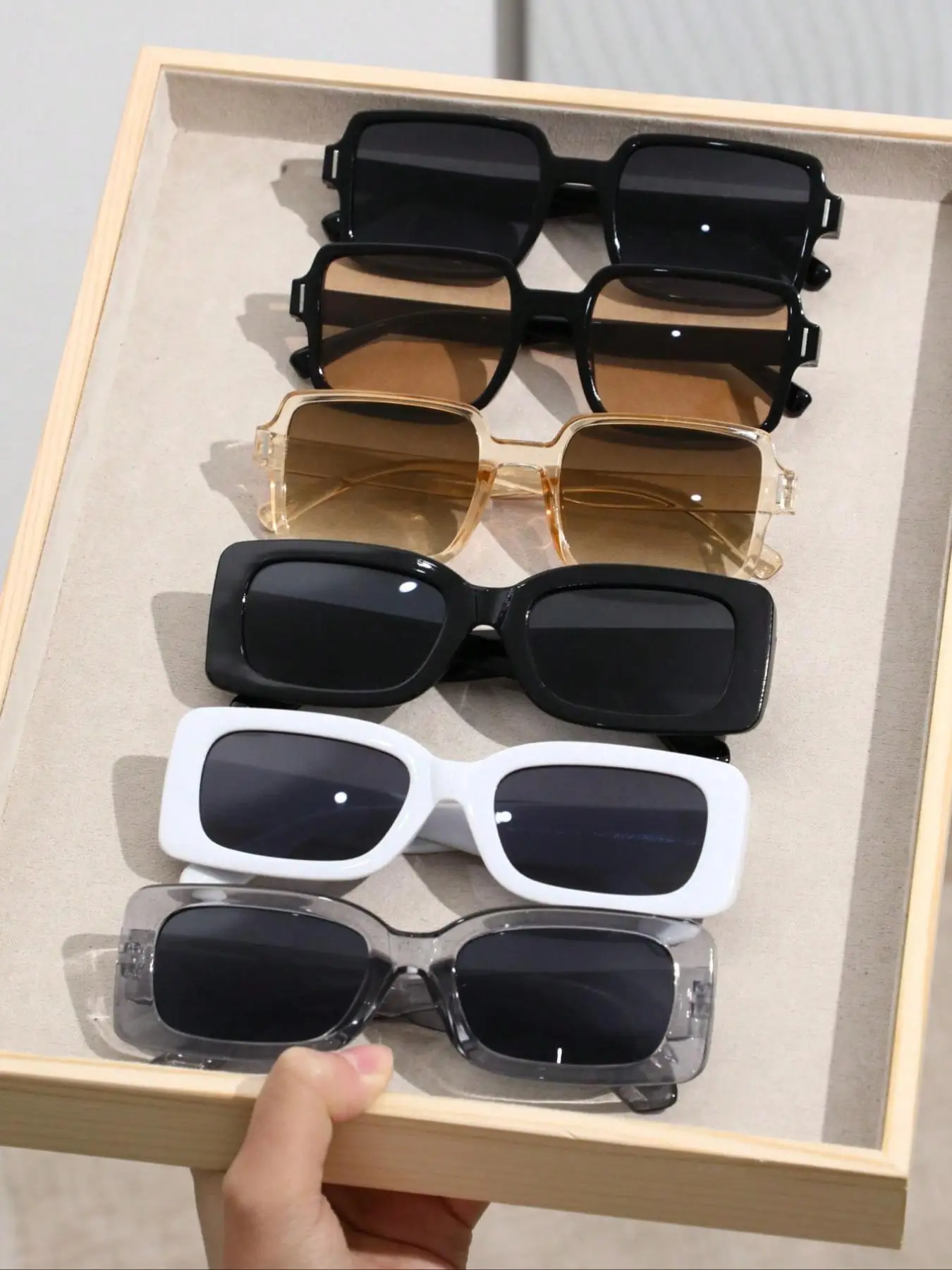 6 Pairs Summer Mixed Sunglasses, New Personality Travel Accessories for Women & Men, Lightweight and Durable for Outdoor Sun Protection Glasses for Da