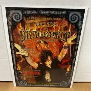 DRAGONFLY CLOTHING - NIKKI SIXX of MOTLEY CRUE - 2002 - Music Print Ad