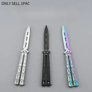 Butterfly Training Folding Knife for CS:GO, Non-Edged Hand Training Knife, Game Stationery, Ideal for Skill Development