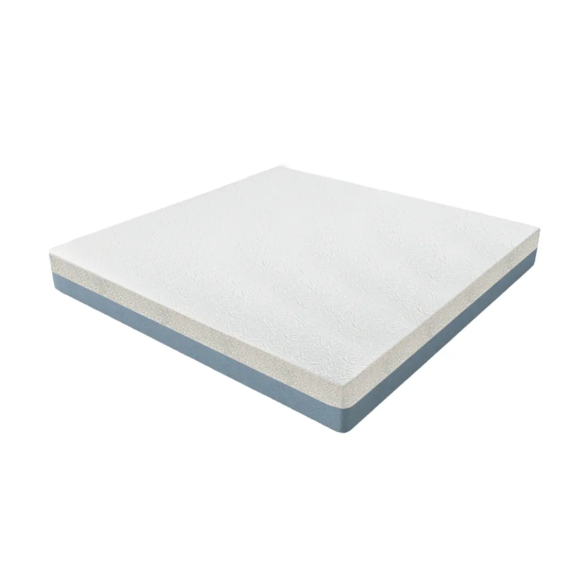 Summerwins[FORMAGRAIN]10-Inch King Mattress – Made in Japan Copper-Infused, Double-Perforated, 7-Zone, Adjustable Bed-Friendly, Blue-White Cover
