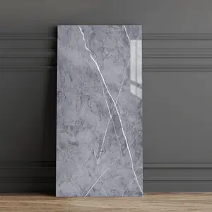 Wall Panels Peel and Stick 20 Pieces 23.6x11.8in (38.7 Sq.Ft. Coverage) Backsplash Marble Look Tile(not Real Marble, for Bathrooms Living Rooms Bedrooms (Gray-YSH)