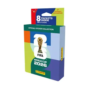 Panini FIFA World Cup 2026 Official Sticker Collection | World Cup 2026 Panini Sticker Box 8 Pack