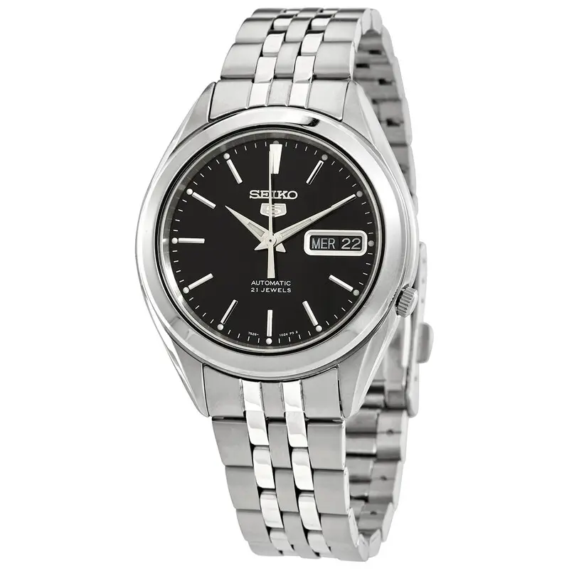 Seiko Series 5 Automatic Black Dial Mens Watch SNKL23 SNKL23K1