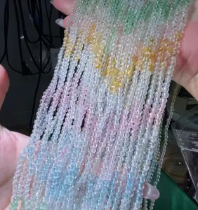 Three Laps Topaz Beads Braclete