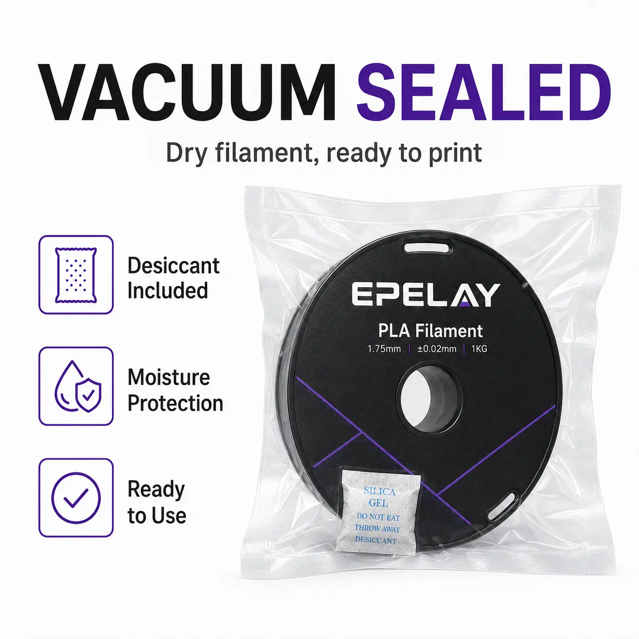 Epelay PLA+ 3D Printer Filament, 1.75mm Diameter, 0.02mm High Precision, Odor-Free, Smooth Feed, Anti-Clog, Eco-Friendly FDM Consumables, Compatible with Most FDM Printers, High-Speed Printing Summervibes Bundle, Diy Projects, Artistic Creations tiktoksho Epelay PLA+ 3D Printer Filament, 1.75mm Diameter, 0.02mm High Precision, Odor-Free, Smooth Feed, Anti-Clog, Eco-Friendly FDM Consumables, Compatible with Most FDM Printers, High-Speed Printing Summervibes Bundle, Diy Projects, Artistic Creations tiktoksho