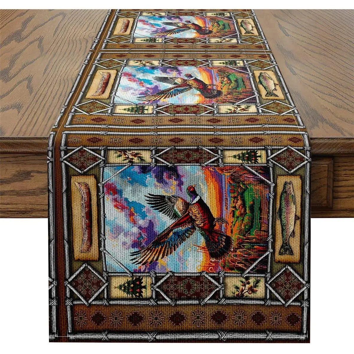Pheasant Hunting Table Runner