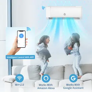 18000 BTU Mini Split Air Conditioner Heat Pump System - WiFi Enabled, Energy Efficient Cooling, 19 SEER Rating, Quiet Operation, and Smart Air Conditioning.