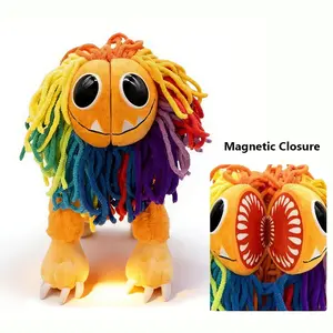 9.84in Adorable Yarnaby Plush Poppy Playtime Rainbow Lion Stuffed Doll Magnetic Closure Perfect Gift For All Ages Fans stuffed animals vibrant toys for girl plushies girl toy