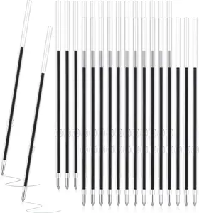 Outus 30 Pieces 0.7 Mm Retractable Pen Refills Replacement Ballpoint Pen Refills Black and Blue Ink Pen Refills for Retractable Pen Office School Supplies, 107 Mm in Length