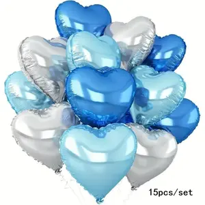 18 Inch Balloon Set, Mixed Color Balloon Set, Romantic Balloon for Wedding & Party & Anniversary & Birthday Decoration, Balloon Party Supplies