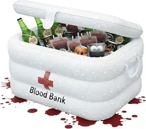 Halloween Inflatable Cooler - Hospital-Inspired Halloween Inflatable Drink Cooler Holder Chills Beverage, Snacks