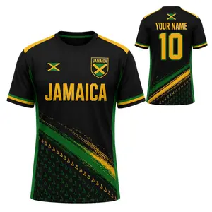 Custom Jamaica Soccer Jersey, Personalized Name Number Jamaican Shirt