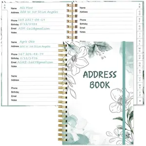 Address Book with Alphabetical Tabs - Telephone & Address Book with Address Contacts, Special Date, Phone, Birthday & Internet Login Password for Home and Office, 4.3" x 6.2", Teal