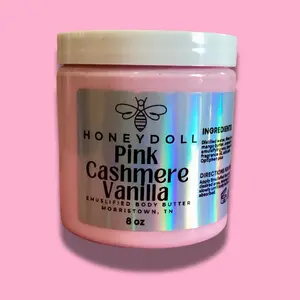 Nourishing Pink Cashmere Vanilla Emulsified Body Butter for Ultimate Hydration - Body Care Lightweight Moisture Moisturizing Blend Daily Moisturizer Skincare Hydrating Comfort