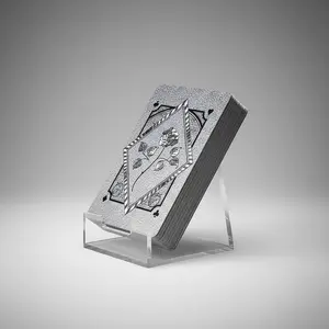 Luxury Champagne Rose Pink Playing Cards – Waterproof PVC Poker Deck, Flexible, Durable Diamond Cards for Parties & Holiday Gifts