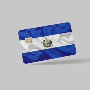BANDERA DE EL SALVADOR Credit Card Skin 2-Pack Precision Cut Scratch Resistant for Mayor Cards Easy Application Stylish Protection
