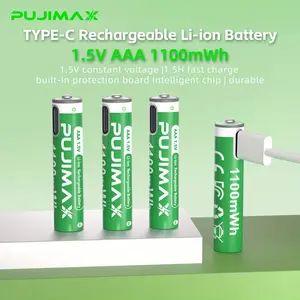 Rechargeable Aaa Batteries Type-C Interface, Suitable for Mouse Game Controller TV Remote Air Conditioner LED Light Portable Music Player #GLOBAL PICKS
