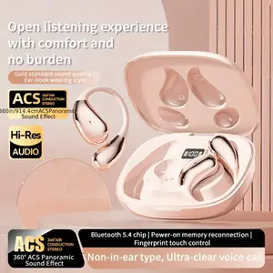 PAVUN wireless headphones New clip-on sports headphones fasion comfortable headset music deep bass hanging Earbuds video TWS HIFI ACC Stereo HD calling Earphones for Android & Cellphone gaming couples Earpieces smart headphones