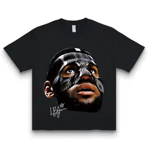 LEBRON JAMES T-SHIRT |   Rare Bootleg Graphic Jumbo Merch |   The Last Dance Vintage 90s Style Face Graphic Bootleg Tee