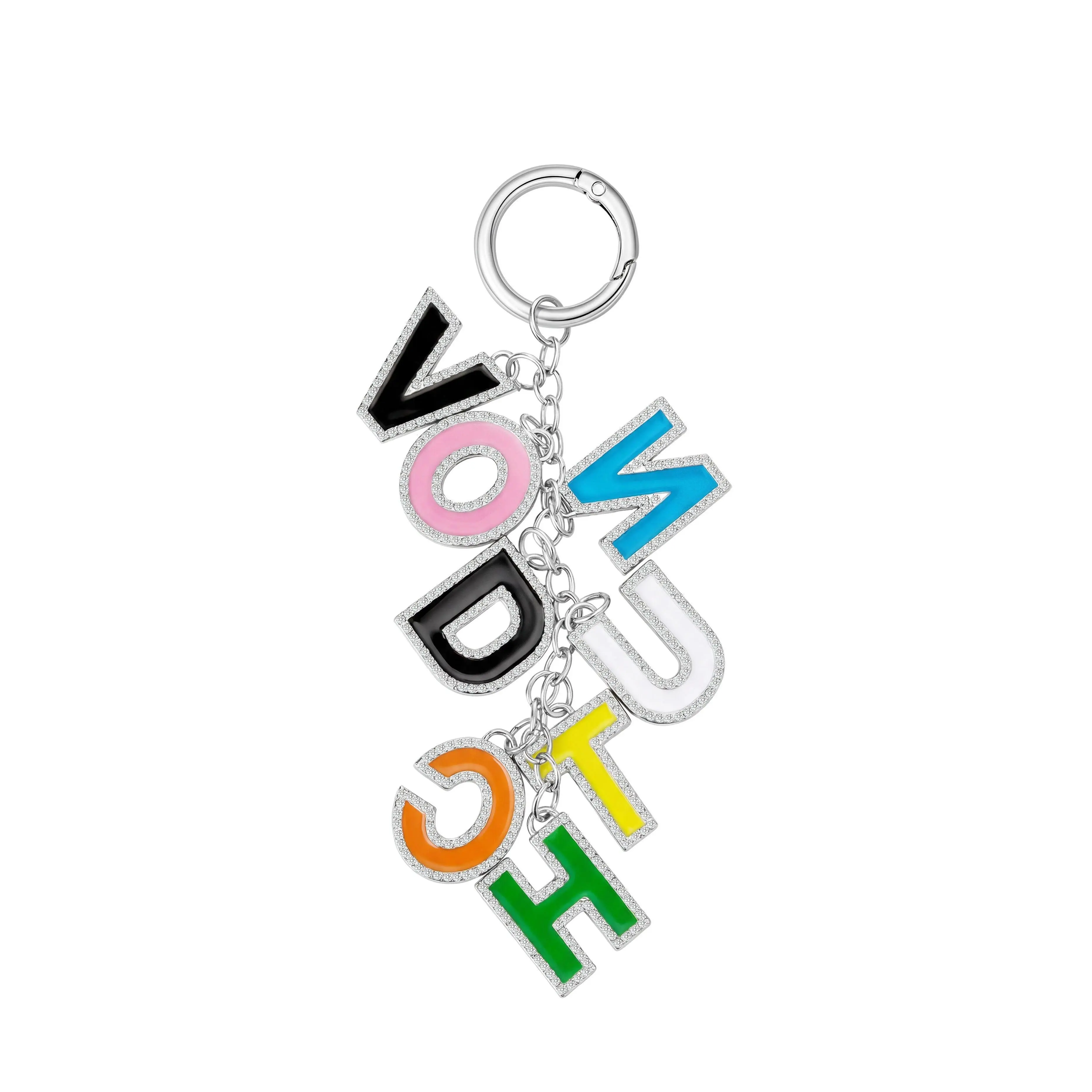 VON DUTCH LETTER KEYCHAIN - RAINBOW