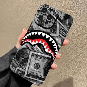Anti-Drop Shark Pattern Phone Case Protector, Durable Protective Smartphone Cover, Fits Multiple Models Including iPhone 11-17 Pro Max, Phone Cover Casing