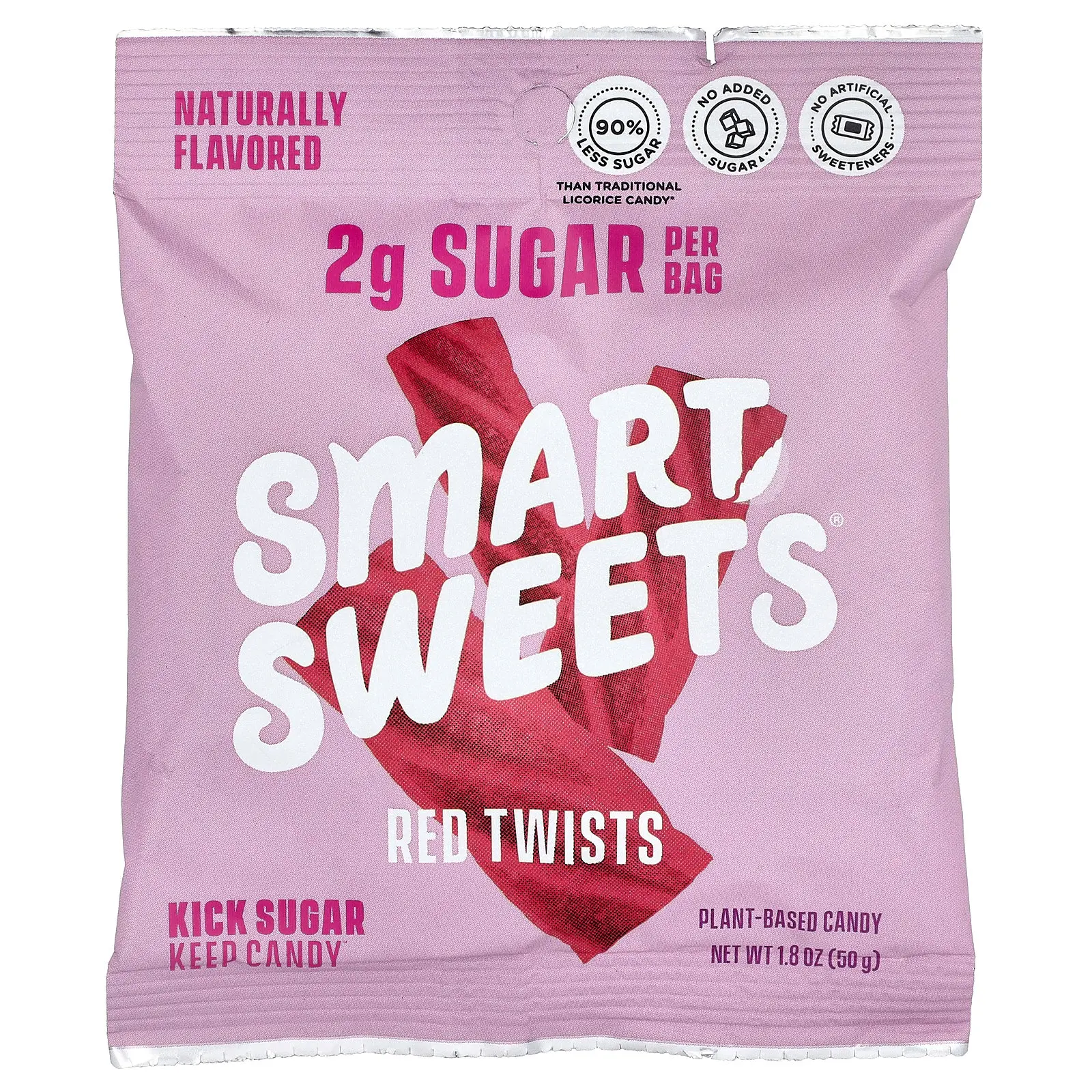 SmartSweets Red Twists, Berry Punch, 1.8 oz (50 g) SmartSweets Red Twists, Berry Punch, 1.8 oz (50 g)