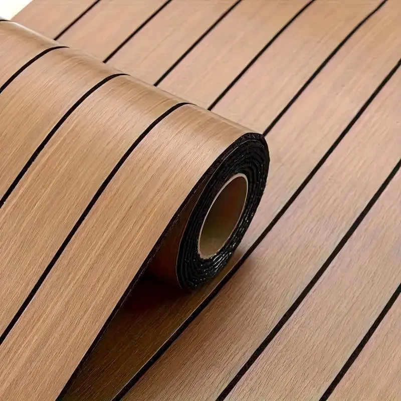 Wood Grain Pattern Self-adhesive 3D Foam Lattice Wall Sticker, Self-adhesive Ceiling Tiles, Suitable for Living Room, Bedroom, Kitchen
