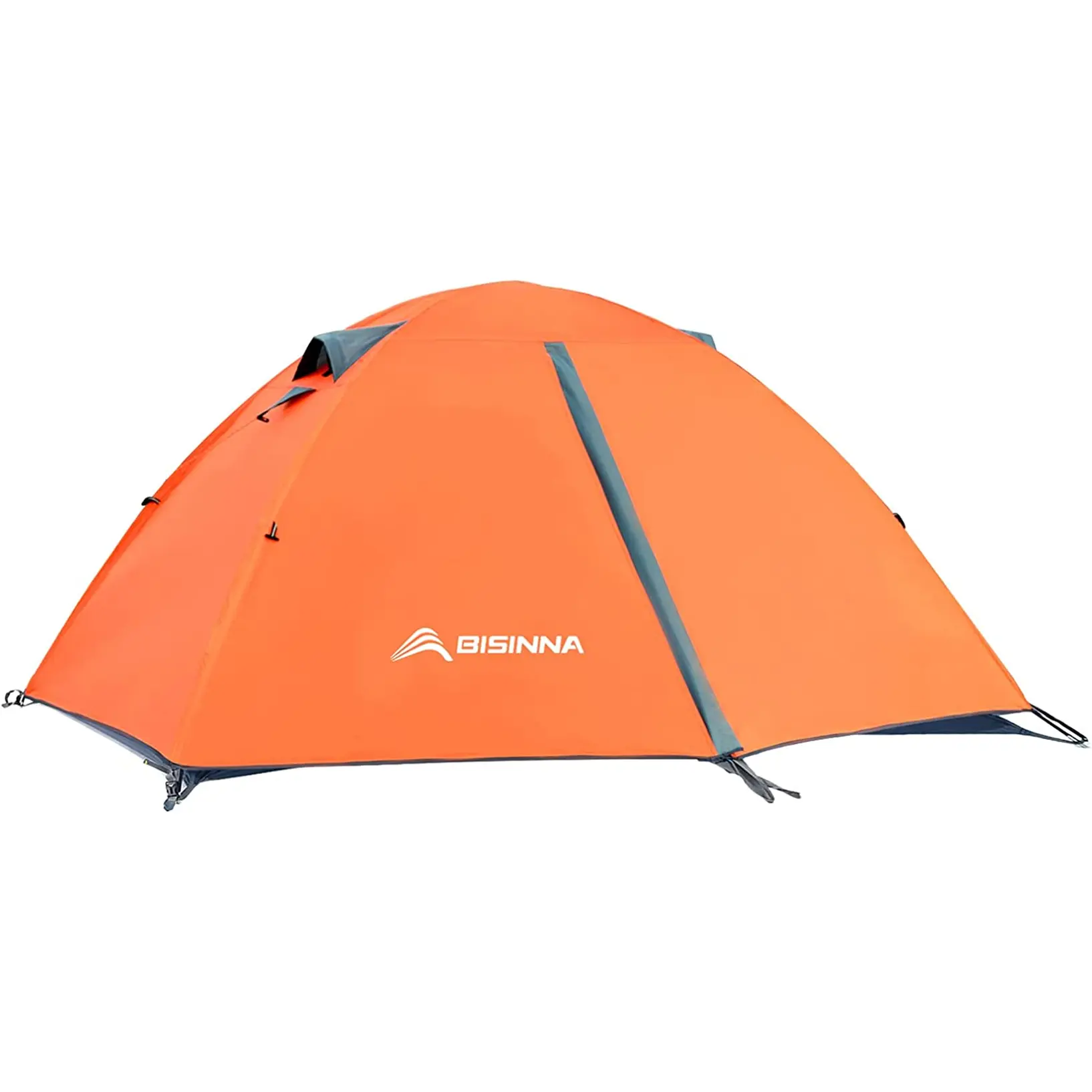 BISINNA 2/4 Person Camping Tent Lightweight Waterproof Backpacking Tent | Easy Setup Windproof Two Doors Double Layer with Rainfly Aluminum Pole Compact Outdoor Tent for Family Camping Hunting Hiking
