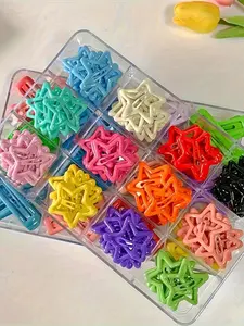Star Shaped Hair Clips, Cute Colorful Hair Accessories for Women & Girls, Minimalist Headwear Suitable for Thick Hair, Fashion Hair Accessories for Party, Daily Clothing Decor, Alligator Hair Clips