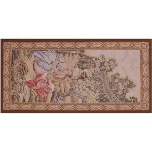 4' 1" X 8' 1" Romantic Tapestry Handmade Rug - Q4608