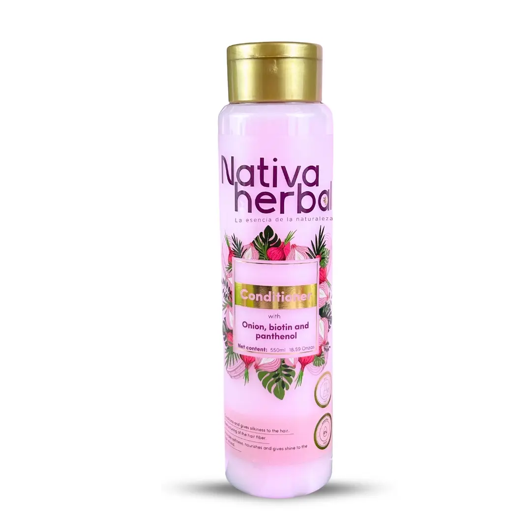 Nativa Herbal Onion Biotin Conditioner with Panthenol 550ml for Hair Care