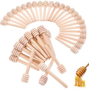 200Pcs 3 Inch Portable Mini Honeycomb Honey Dipper Sticks for Tea Charcuterie Drizzle Jar Wedding Party Favors