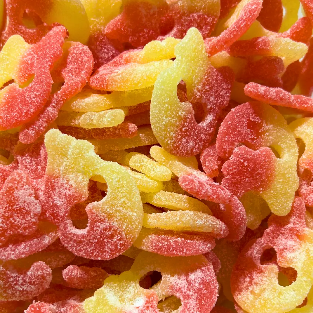 Sour Swedish Skulls - Stock Boy Candy Co. - Tropical Sour Raspberry Lemonade - Bon Bon - Vegan