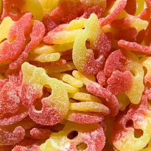 Sour Swedish Skulls - Stock Boy Candy Co. - Tropical Sour Raspberry Lemonade - Bon Bon - Vegan