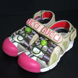Pre-owned GUCCI Others Small Leather Goods Mesh Velcro Sandals