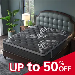 12/14inch Twin Full Queen King Mattress in a Box, Hybrid Mattresses with Gel Memory Foam and Individually Pocket Innerspring Euro Top Medium Firm for Motion Isolation, Edge Support