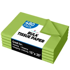 Lime Tissue Paper 15 In. x 20 In. | 480 Sheets