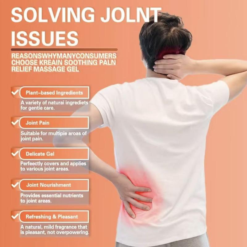 Joint Relief Massage Cream 100G for Knee Lumbar Neck Handle Foot Repair with Glucosamine Chondroitin Sulfate MSM Ginger Root Extract & Eucalyptus Oil