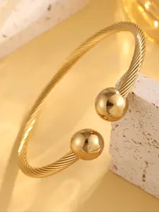 Minimalist Classic Style Opening Bangle, Stainless Steel Fashion Lightweight Bangle, Very Suitable for Daily and Birthday Gifts, Elegant Minimalist Bangle