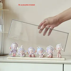 Small Statue Storage Box, Doll Display Case, Acrylic Transparent Organizer, Ideal for Mini Toys, Collectibles, Assembly, No Accessories Included