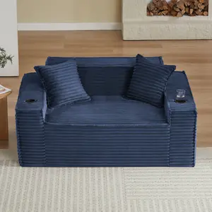 2Seater Sofa Boneless Couches, No Assembly Needed, Modern Sofa for Compact Living Rooms, Apartments, and Offices
