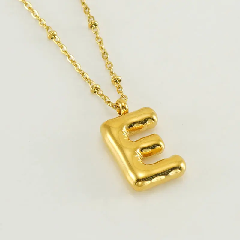 Gold E (with chain)