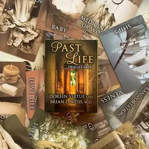 Past Life Tarot Card Game, 1 Set Portable Tarot Card Game, Multiplayer Interactive Card Game, Fun Card Game for Party, Daily Life, Party Game Cards