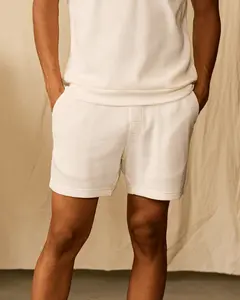 The Cannes Waffle Knit Shorts - Vintage Ivory