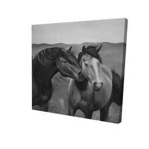 212 MAIN 24x24 in. Tenderness Large Square Farm Animal Prints - High-Def, Lightweight Rustic Charm Animal Artwork, Cute Decorative Prints for Bedroom Home Wall Decor