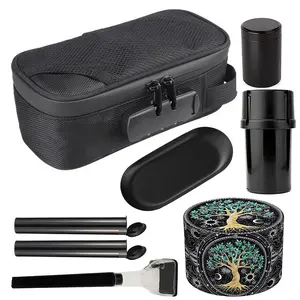 Odor Smell Proof Smoke Bag gardening Herb Grinder Rolling Plate Maker Lock Jar Case Carbon Storage Tube Smoke Luxury Gift